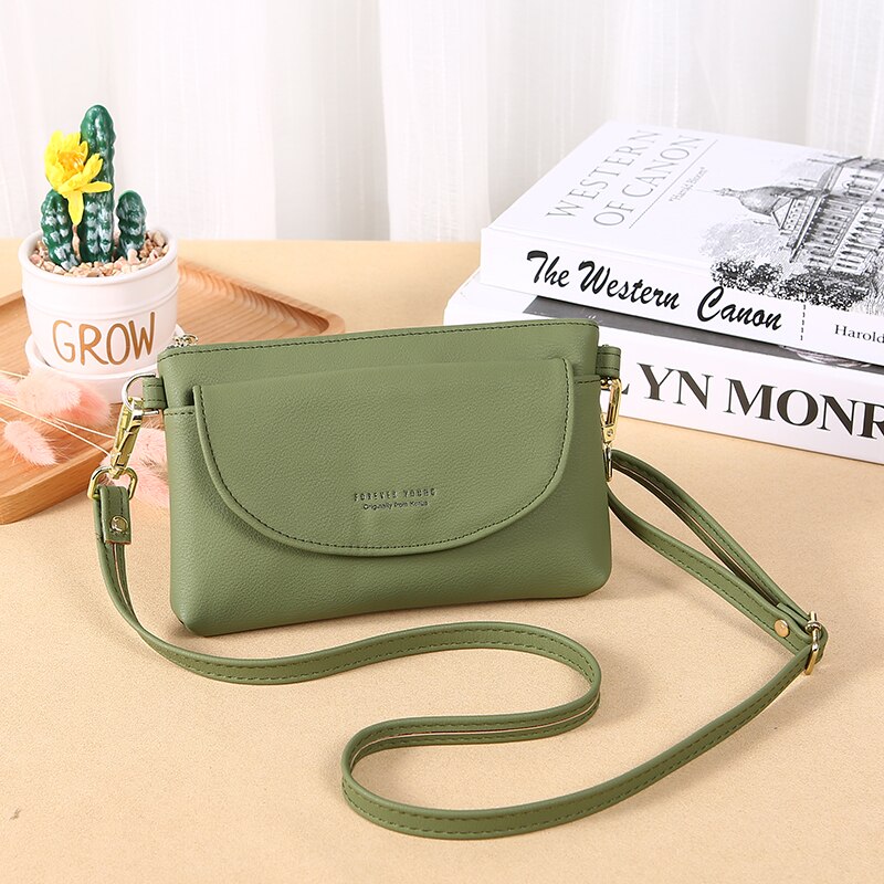 Dames pu leren schoudertas dames crossbody tas casual eenvoudige handtas frisse kleine crossbody tas 7304