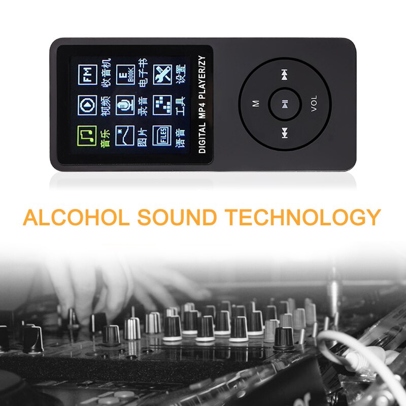 70 Hours Playback MP3 MP4 Lossless Sound Music Player FM Recorder TF Card Portable