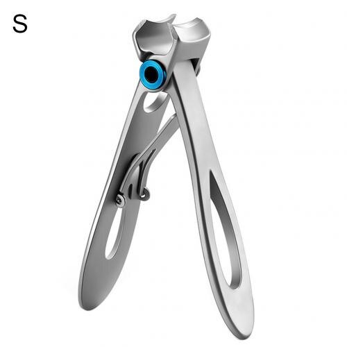 Stainless Steel Wide Mouth Thick Nail Trimmer Toenail Fingernail Cutter Clippers & Trimmers: Silver S