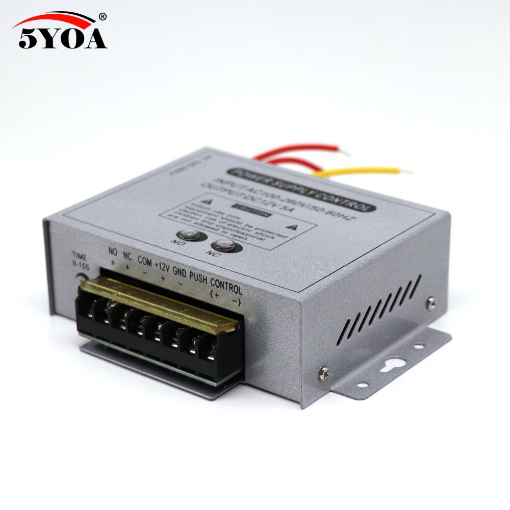 Access Control Power Supply 12V 5A High End Door RFID Fingerprint Supplier Adapter Covertor System Machine DC AC 100~260V
