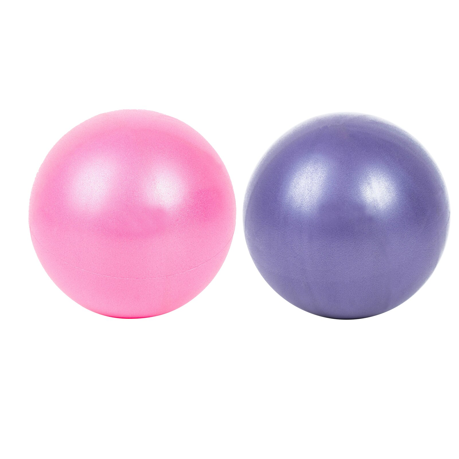 2 aufblasbare gymnastikbälle aus pvc für heimtraining, balanceübungen, fitness, pilates, bodybuilding und gesundheitspflege.: Rosa lila