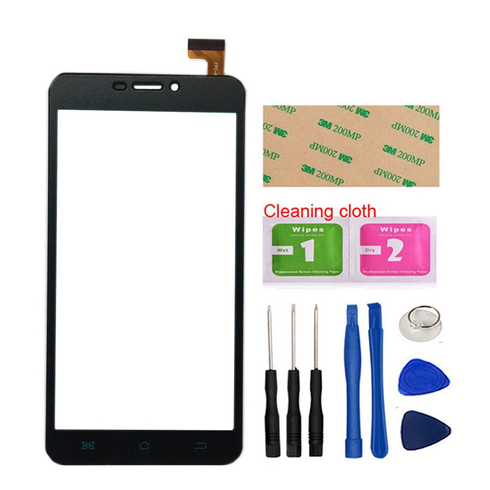 Mobile Touch Screen Panel For Archos 59 Titanium Touch Screen Front Glass Sensor Digitizer 3M Glue Wipes
