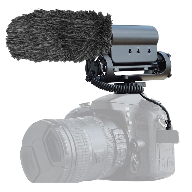 Microphone Windshield Wind Screen Muff Outdoor HN-26 for RODE Video Mic GO Takstar SGC-598 for Interview
