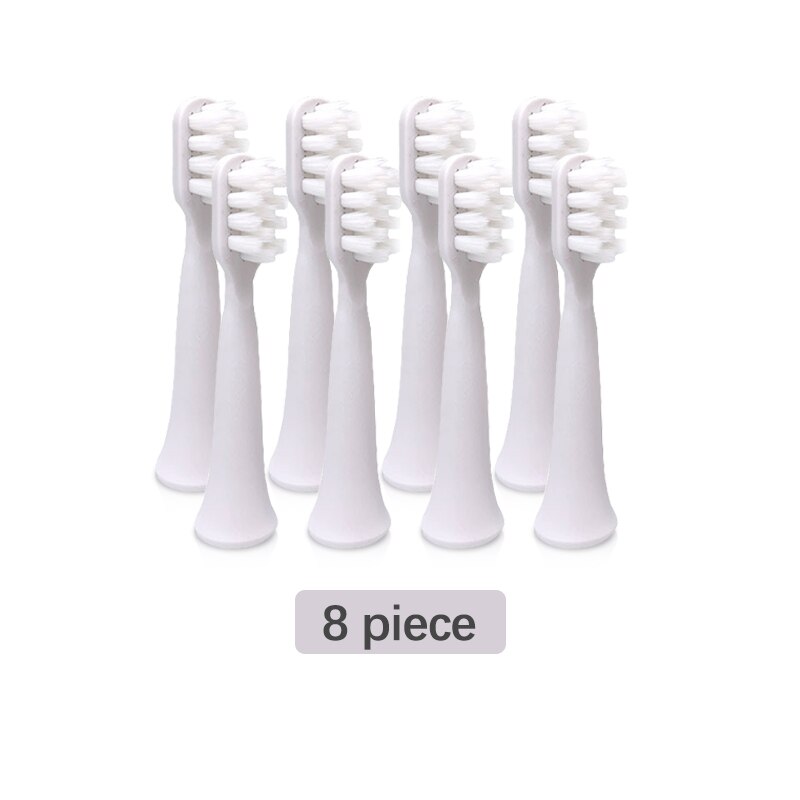 Udskiftning af børstehoveder til xiaomi mijia  t100 elektrisk tandbørste bløde børste blide rene tænder tyggegummi 4 stk / pakke: 8 stk