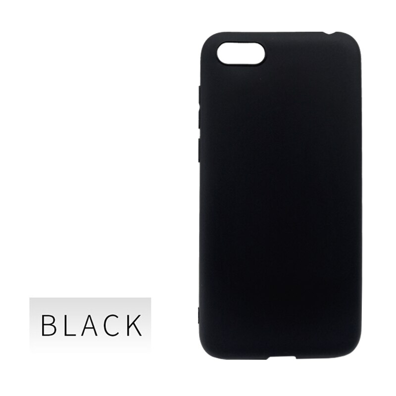 Honor 7a hoesje voor fundas huawei honor 7a dua -l22 hoesje 5.45 inch zachte tpu achterkant voor huawei  y5 telefoonhoesjes: Eer 7a ru 5.45 inch / Zwart