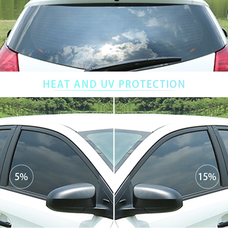 Bilvinduesfarvet film indvendigt sidevindue vinyl klistermærker universal glas sol uv beskytter privatlivsbeskyttelse bil film vinyl