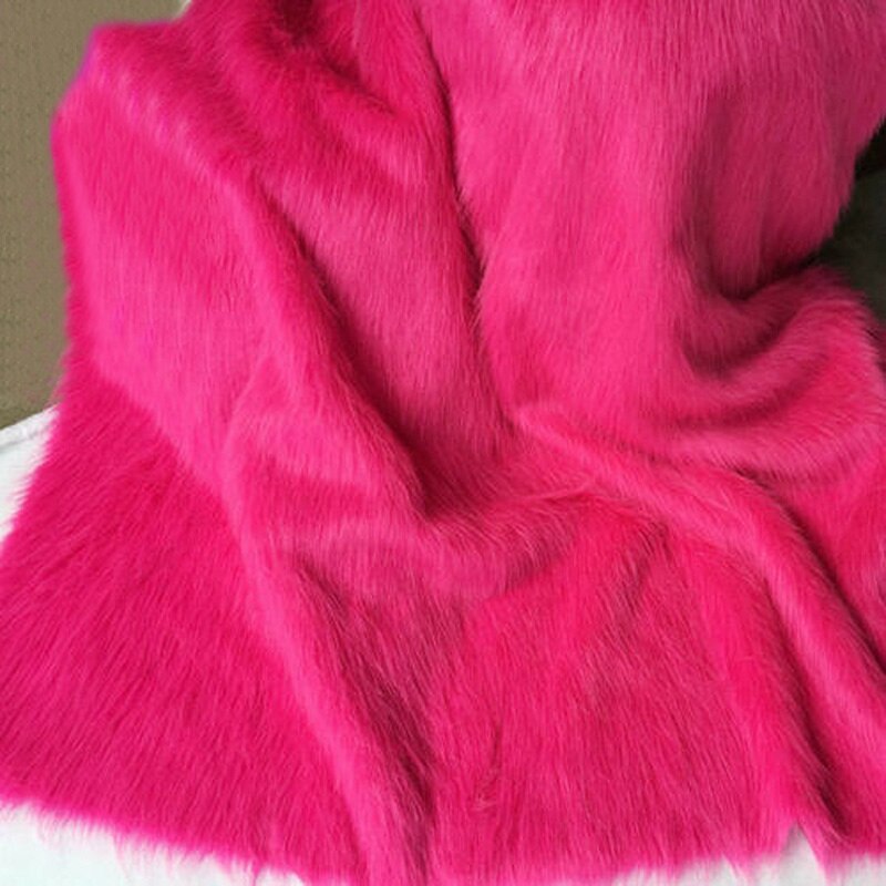 1 Meter Luxury Long Haired Faux Fur Fabric Pile Plush Fluffy Fabric For Display Photography Background Props Home Decor: 7