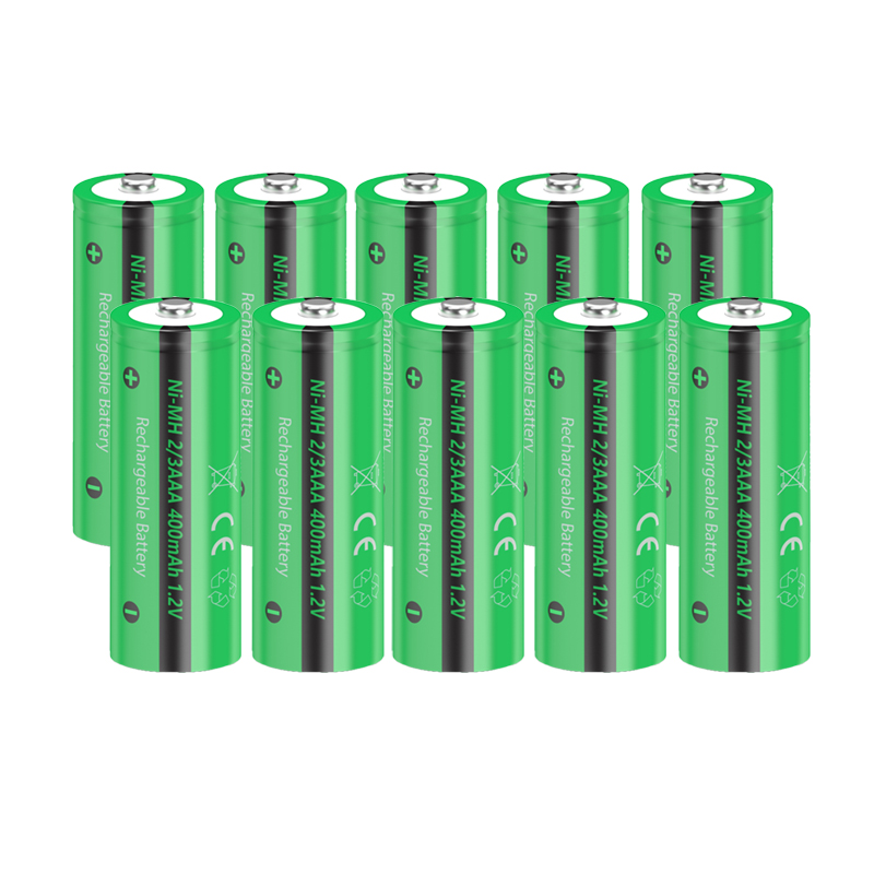 4/10/20PC PKCELL 1.2V 400mAh 2/3 AAA Ni-MH akumulator bateria guzikowa top Solar światło ogrodowe lampy baterie: Niebieski