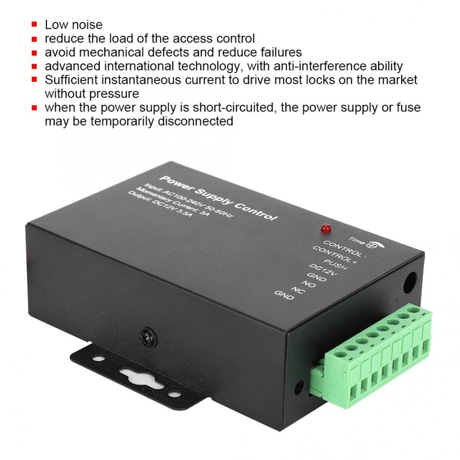 Door Access Control Power Supply AC100-240V to DC12V 3.5A