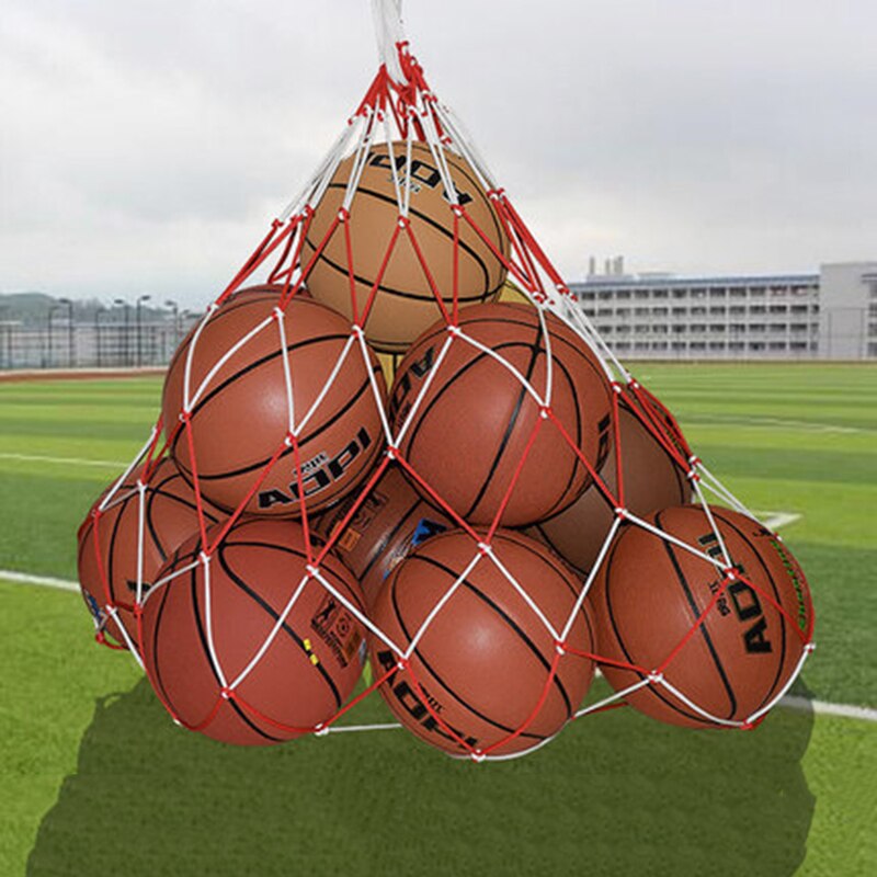 Sport utomhus sport fotbollsnät bär nätväska sport bärbar utrustning basketbollar volleybollbollsnätväska