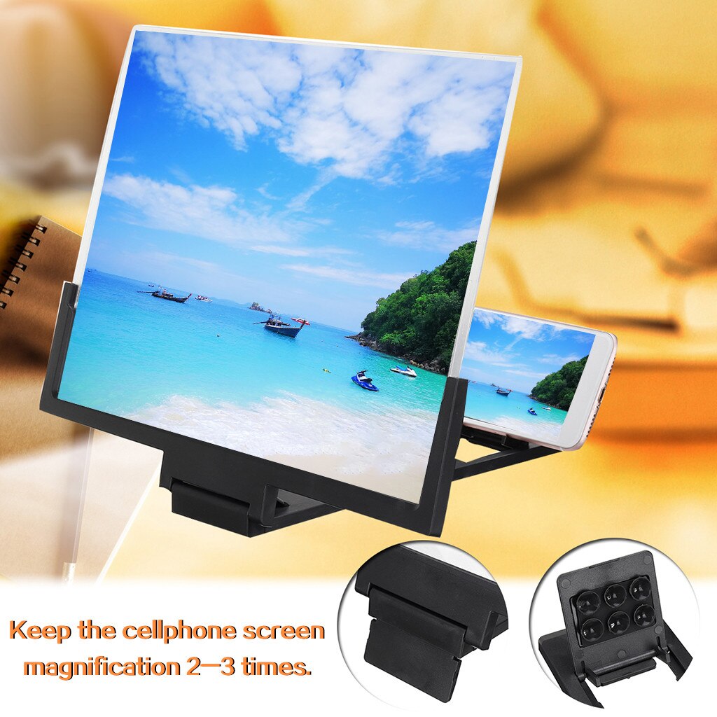 Phone Screen Magnifier Portable Universal 3D Video Magnification Smartphone Screen Magnifier Amplifier Scherm Vergrootglas G9120
