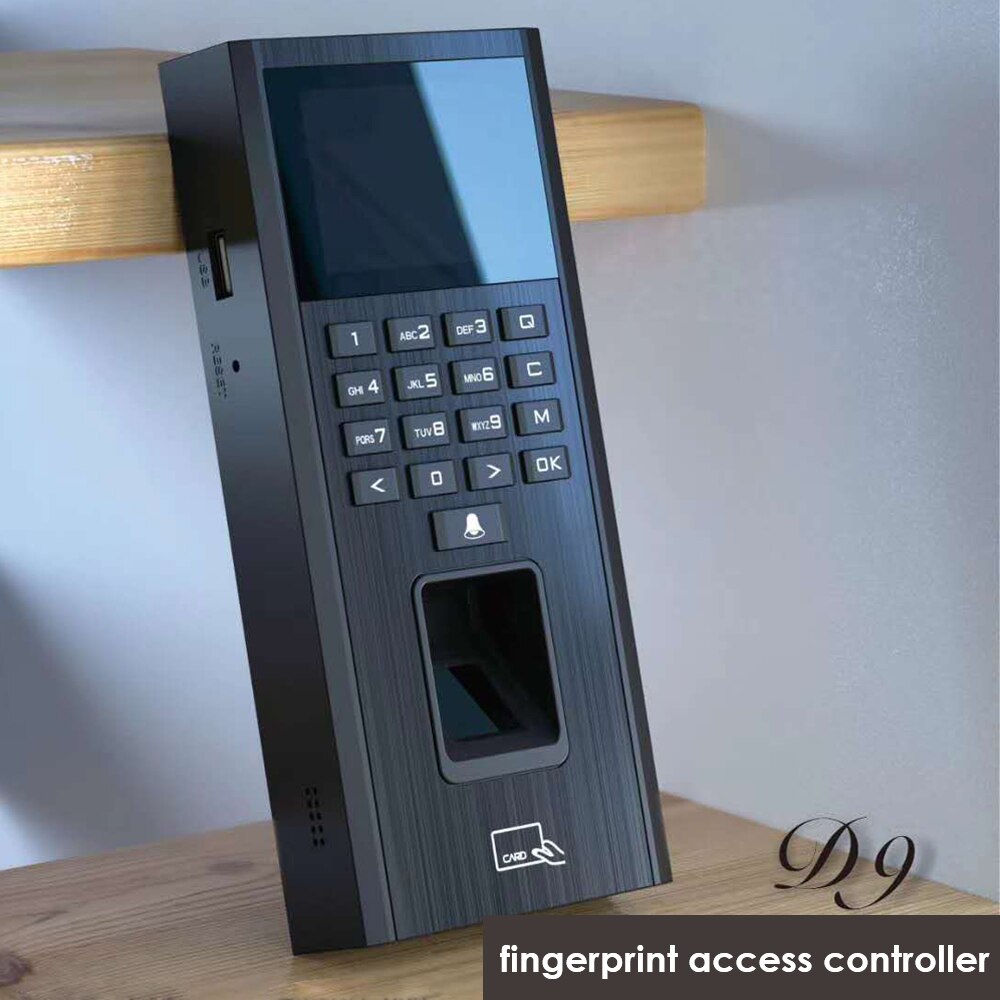 Biometric Fingerprint 125Khz+13.56Mhz RFID Access Control Keypad System Electronic USB Time Clock Recorder Attendance Machine
