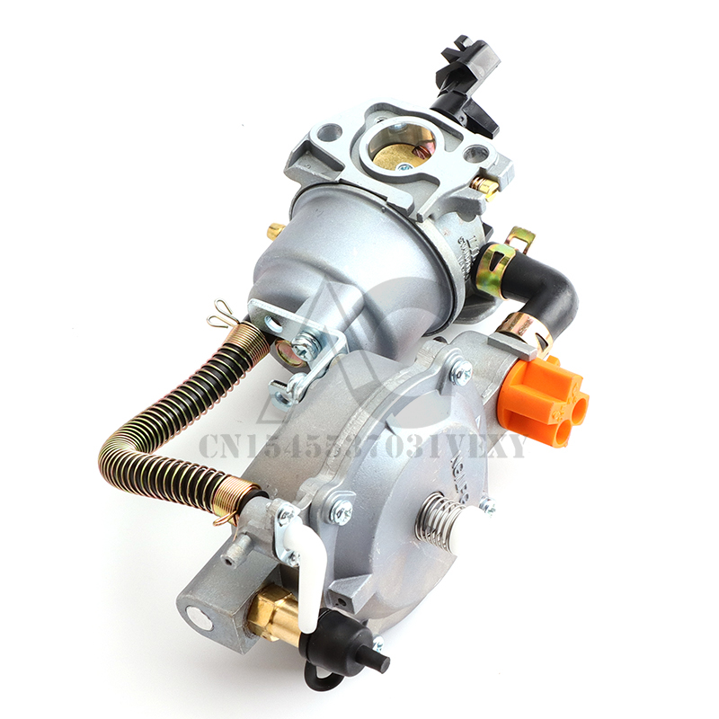 Kit de conversión de carburador 168 de doble combustible LPG NG para generador de gasolina 2KW 3KW 168F 170F GX200