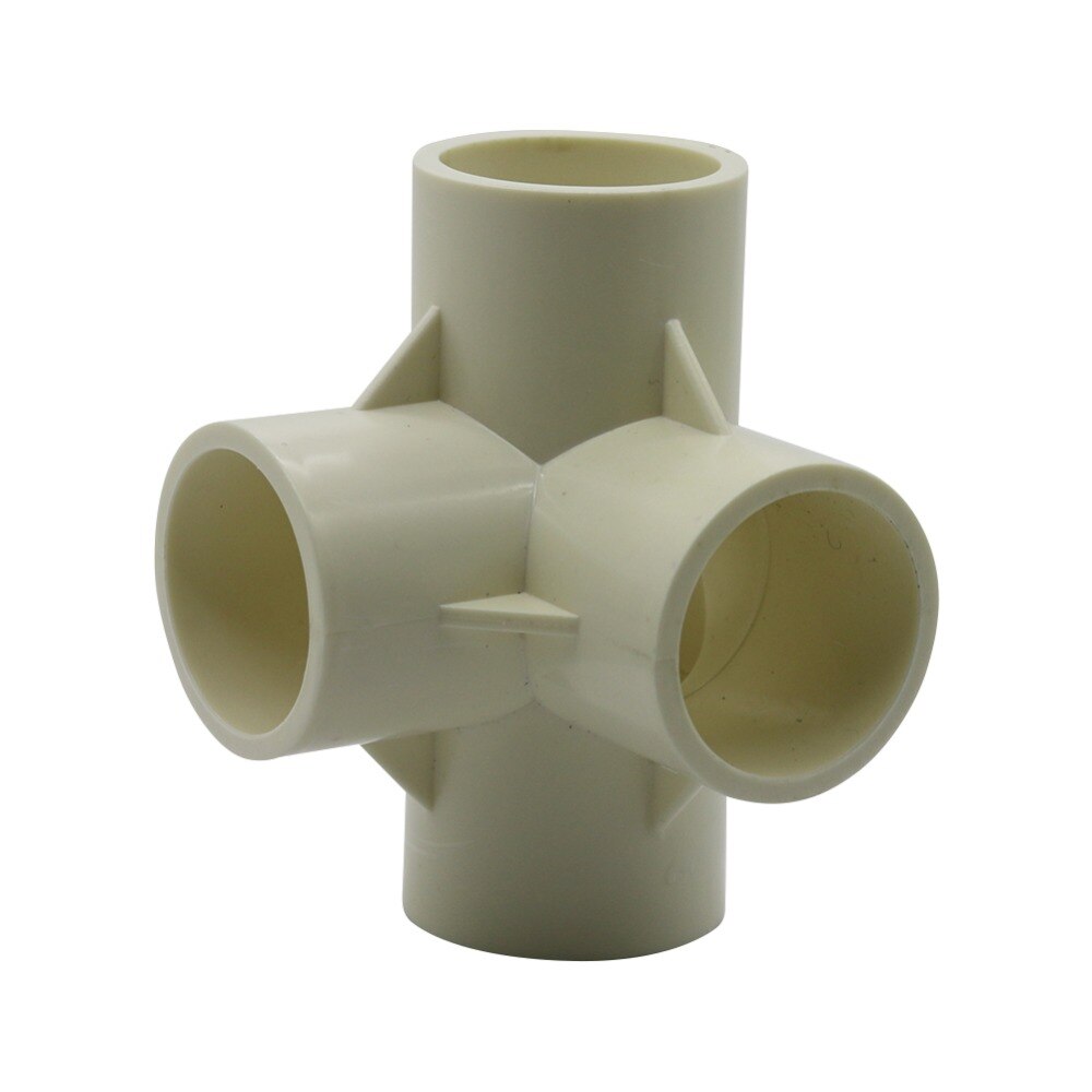 4-Way Joint 20mm 25mm 32mm Agriculture Garden Irrigation Watering Tube Adapter Pipe Fittings PVC Connectors 20 Pcs