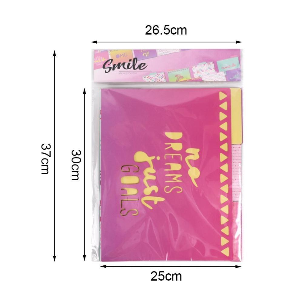 9 pièces A4 papier porte-fichiers séparateur Page Index papier papier protecteur papier dossier protéger Document sac organisateur
