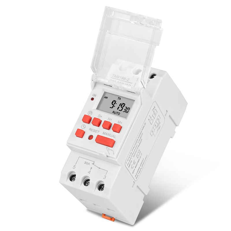 Sinotimer 30A High Load 85-265VAC 7 Days Digital Programmable Timer Switch Relay Time Control For 16 ON/OFF Output