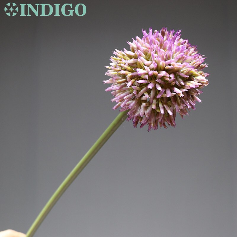 Indigo 9 stk lilla løg blomst plastik kugleform blomst hydrane bryllup blomst blomster arrangement fest bord blomst