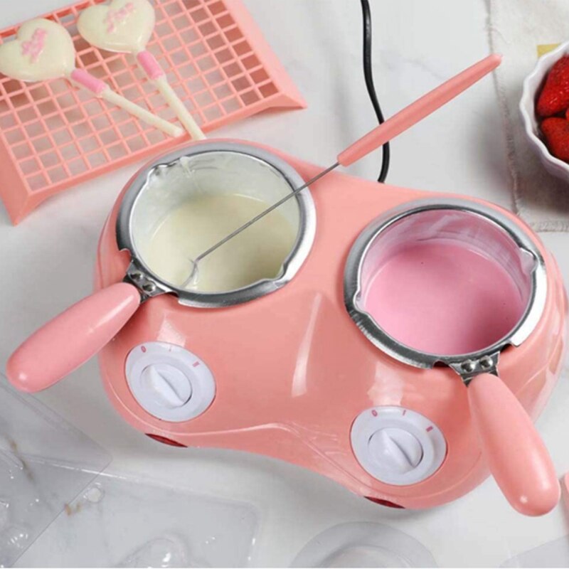 Chocolade Fontein Maker Elektrische Chocolade Melting Pot Set Candy Maker Dessert Kaasfondue Ketel Met Eu Plug