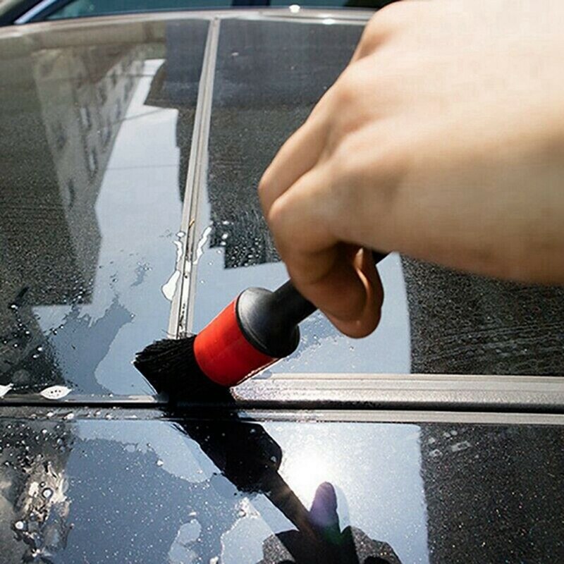 3Pcs Auto Wiel/Band Borstel Autowasseretteborstel Met Handvat & 2 Set Auto Detail Borstel Wassen Auto detailing Cleaning Kit