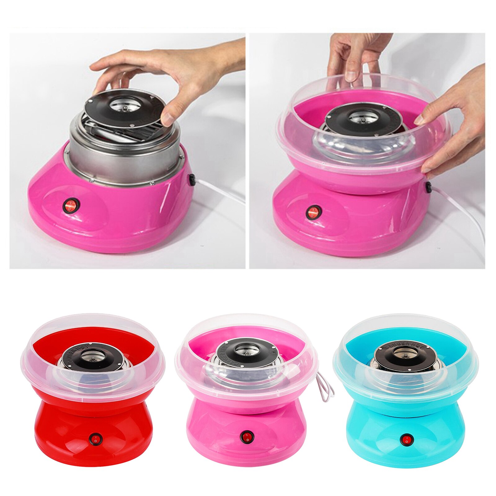 Mini Cotton Candy Maker Machine Floss Sugar Electric Carnival EU Pulg