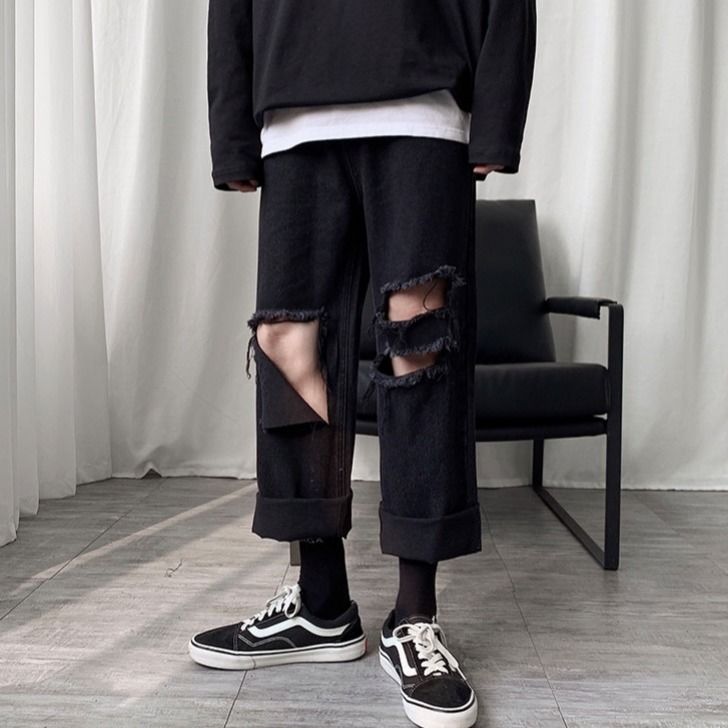 Autumn Cardigan Men Solid Baggy All-match Pockets Knitted Hip Hop Single Breasted Chic Japanese Style Advanced Handsome Harajuku