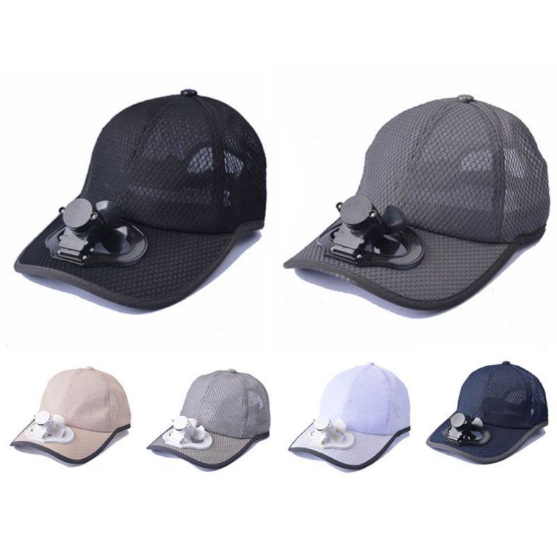 Sun hat with fan, USB rechargeable fan hat, a must-have hat item for hiking in summer