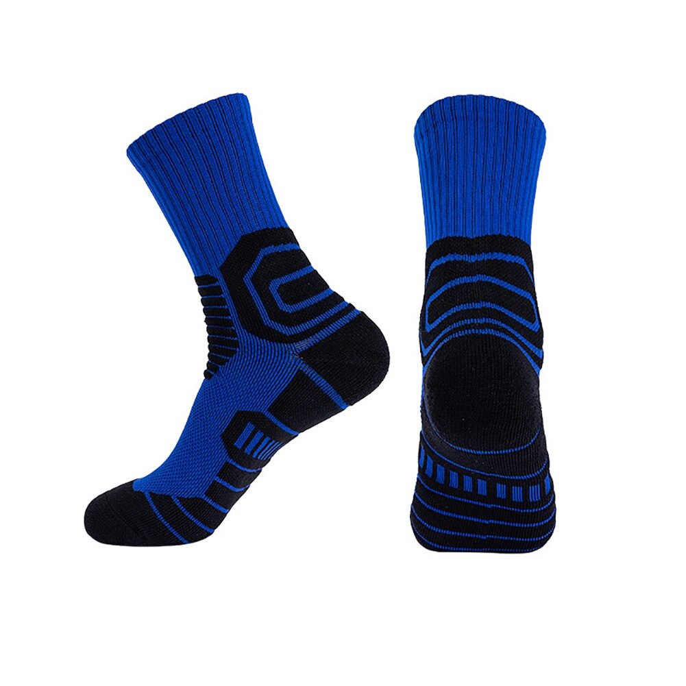 1 Pair Basketball Sports Socks Breathable Footwear Knee-High Socks Ankle Protecter Socks: BL