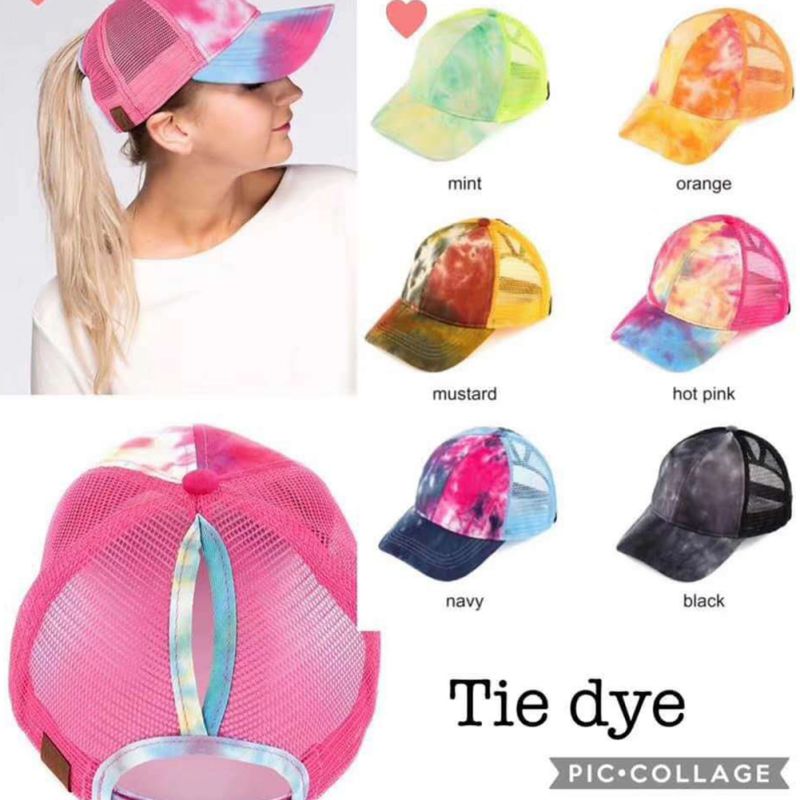 Baseballcap solskygge pustende bomull hestehale lue justerbar lukking bak for rotete høye boller utendørs sports cap g