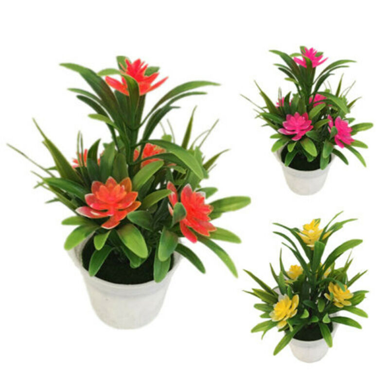 Kunstige Blomster Bonsai - Bordpynt til Hjem, Kontor, Bryllup, Juledekorasjon