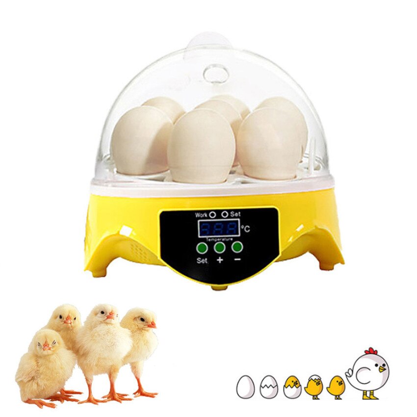 Ei Incubator 7 Eieren Digitale Automatische Incubators Broedeieren Met Automatische Turner Uitkomen Turkije Gans Kwartel Kip Eieren