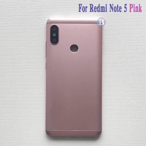 Back Cover For Xiaomi Redmi Note 5 / Note 5 Pro Housing Battery Cover Door Rear Cover Chassis Frame: Pink