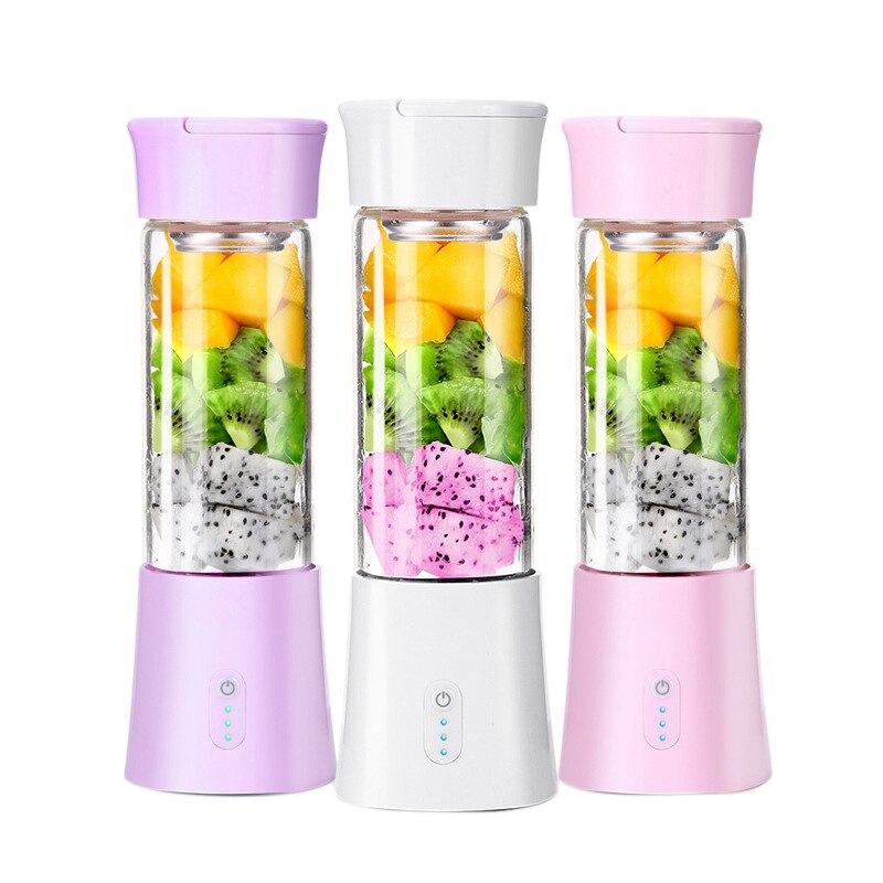 380Ml Persoonlijke Blender Draagbare Juicer Cup Elektrische Multifunctionele Fruit Blender Usb Oplaadbare Sap Blender