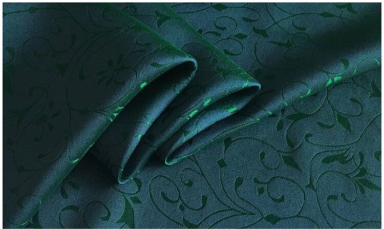 1 meter sangbo stof til syning 20 mm bomuldssilke stof bomuldsstoffer quiltning til patchwork diy telas tissu tekstilduk: Blækgrøn