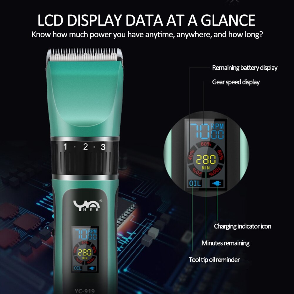Professionele Waterdichte Tondeuse Baard Trimer Body Gezicht Tondeuse Elektrische Haar Snijmachine Kapsel Voor Mannen Grooming