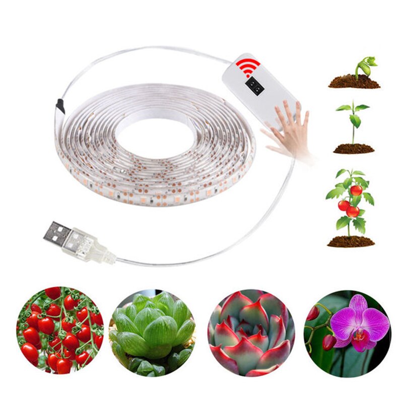 Kasvi kasvaa valo led-kasvinauhat valot joustava kasvuvalaisin kasvihuoneisiin hydroponics kukka nauhat valot kasvi valonauhat