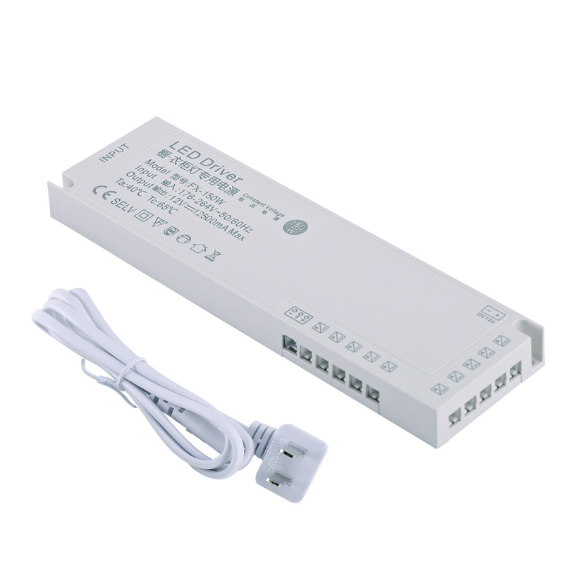 Led Cabinet Light Strip Licht Transformator Dc 12V 24V Verlichting Voeding Dupont Poort Driver 24W 36W 60W 100W 150W