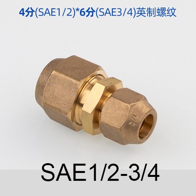 SAE brass adapter male thread air conditioning copper tube reducer adapter fitting: RED