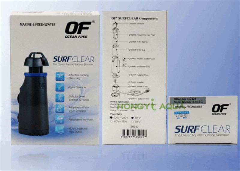 OF Cyclone degreaser Fish tank intelligent Water surface membrane filtration Aquarium supplies Oil film processor