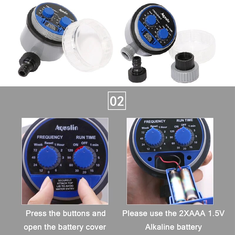 Diivoo – Teporizador de riego Bluetooth de 2 zonas, teporizador de Diivoo – Teporizador de riego Bluetooth de 2 zonas, teporizador de