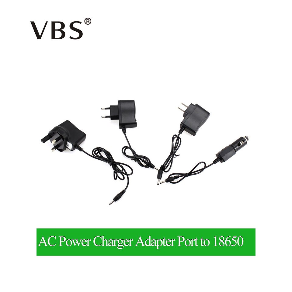 1 stks EU/US/UK Plug Autolader AC110-240V 0.5A voeding Adapter Voor Oplaadbare 18650 Batterij Zaklamp koplamp Converter
