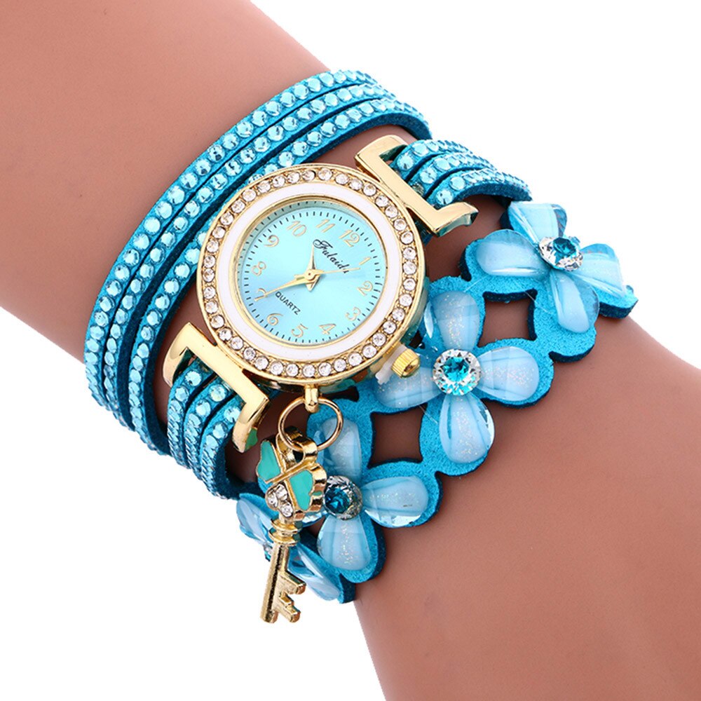 Women Watch relogio feminino Chimes Diamond Leather bracelets for women clock Ladies Watch Wrist Watch: D