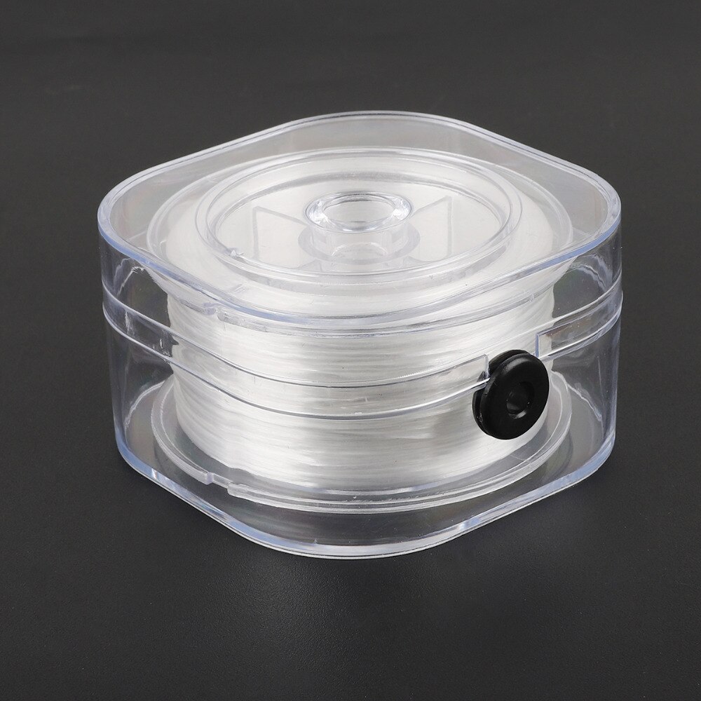 DIY Crystal Beading Stretch Elastic Thread Cord with Box Transparent Clear Round Beading Wire/Cord/String Dia 0.2/0.6/0.8/1.0MM