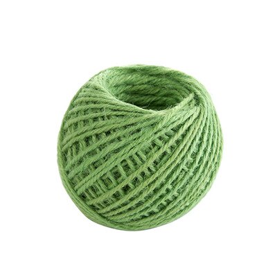 Naturligt jute reb 40m håndlavet tilbehør hamp jute reb til boks snor bryllup tags dekoration wrap decor: B