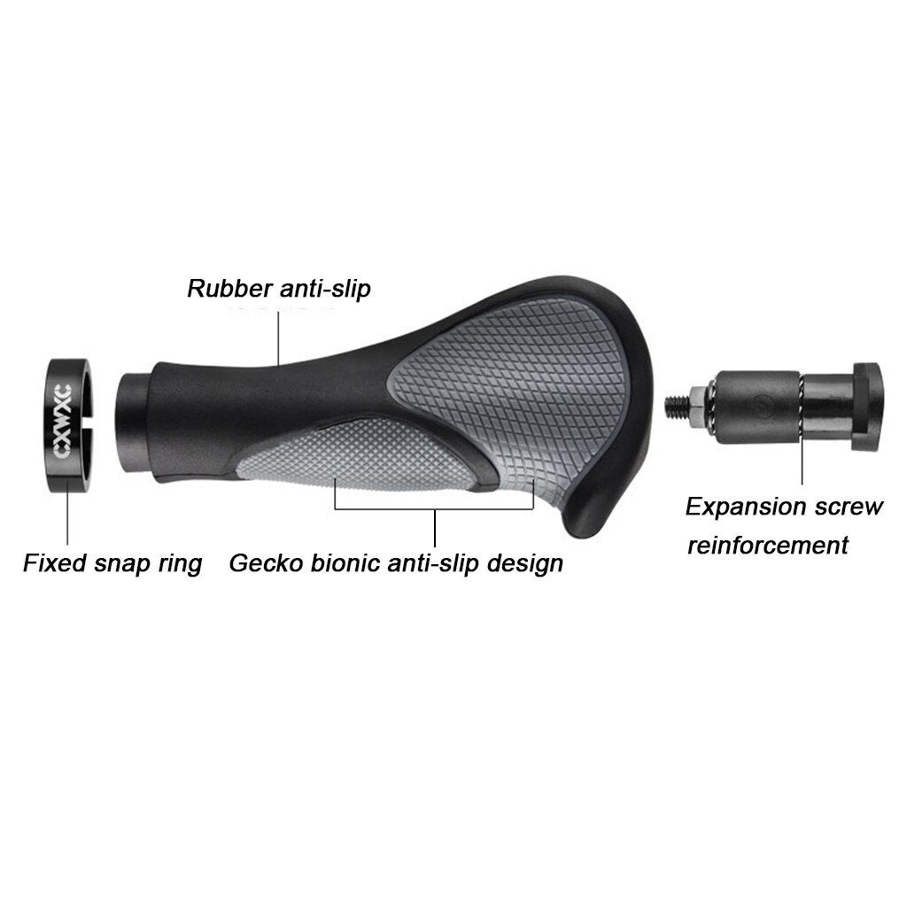 Fiets Stuur Fiets Grips Rubber Geïntegreerde Ergonomische Antislip Handvatten Voor Mtb Fiets Mountainbike Stuur # BL2