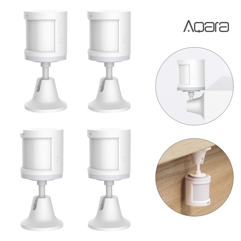 4PCS Aqara Human Body Sensor Smart body Movement Motion Sensor Wireless ZigBee Connection holder Light Gateway