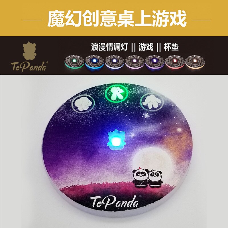 LED Light Stickers LED Wine Bottle Glorifier Light LED Coaster Cup Mat Party Bar Club Games for Adults Party Drinking: TC-181009