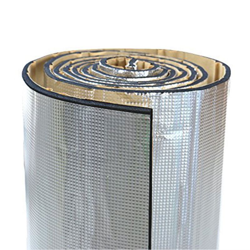 30X50Cm Zelfklevende Aluminium Plaat Geluidsisolatie Voor Auto Rubber Plastic Katoen Thermische Isolator Brandbeveiliging