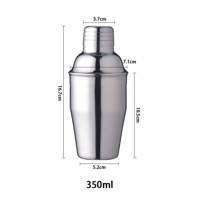 Multiple sizes Stainless Steel Boston Shaker Cocktail Boston Shaker Mixing Cup Drink Bartender Bar Set Tool: 350ML