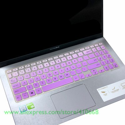 Til asus vivobook 15 asus  x509 x509fj x509fb x509fl x509fa x509 fa fb fj fl  fl8700f y5100 y5200f 15.6 tommer cover til tastaturet: Gradient lilla