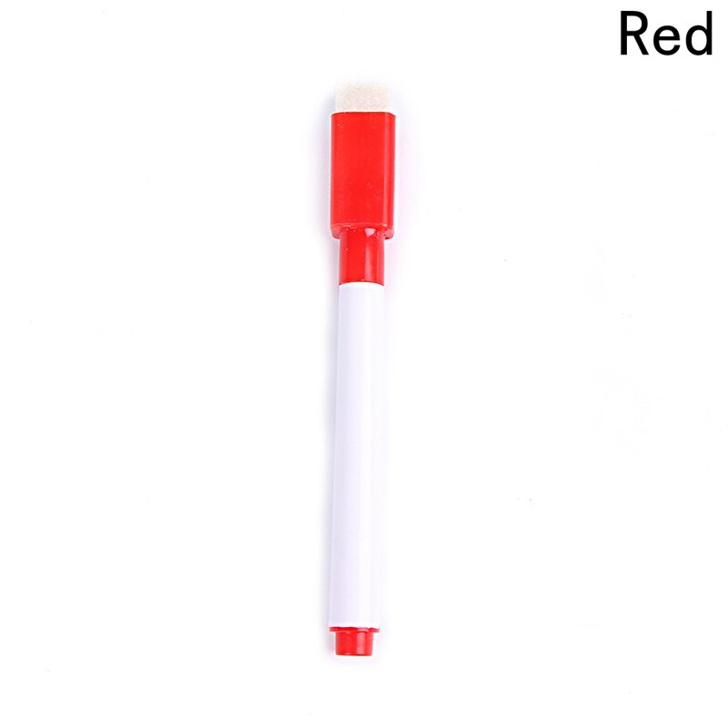 2 stuks/set merk magnetische whiteboard stiften uitwisbare whiteboard markers magneet ingebouwde gum kantoor schoolbenodigdheden: Rd